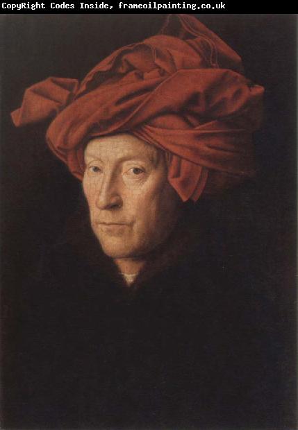 Jan Van Eyck Man in aRed Turban